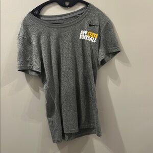 Nike Gray App State Football T-Shirt